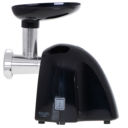 Adler | Meat mincer | AD 4811 | Black | 600 W | Number of speeds 1 | Throughput (kg/min) 1.8 | 3 replaceable sieves: 3mm for grinding poppies and preparing meat and vegetable stuffing; 5mm for meatballs, Roman roast and beef burgers; 7mm for coarsely grou