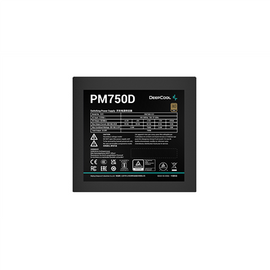 SURSA DeepCool 750W, "PM750D", 80 Plus Gold, fan 120 mm x 1, ATX 12V V2.4, non-modulara, PCI-E (6+2)Pin x 1 x 3, 6 x S-ATA, "R-PM750D-FA0B-EU", (timbru verde 2 lei) - 0