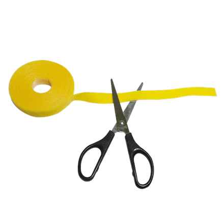 Organisateur de câbles, rouleau de 4 m, velcro, noir