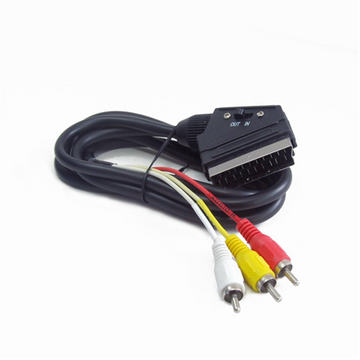 Kabelis Gembird Scart IN/OUT-RCA 1.8m