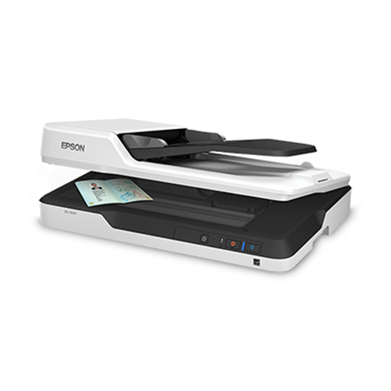 SCANNER EPSON DS-1630, A4, tip flatbed,viteza scan:25ppm alb-negru/color, rez. op 600x600dpi, ADF 50 pag, duplex, senzor CCD, interfata:USB 3.0, retea optional, vol scan 1500 pagini/zi., "B11B239401"