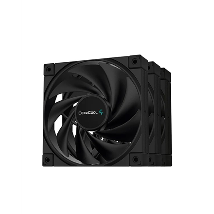 Ventilateur pwm hautes performances deepcool fk120-3 en 1 de 120 mm silencieux et efficace conçu pour un refroidissement exigeant du processeur ou du radiateur roulement dynamique fluide 500 à 1 850 tr/min ± 10 % pwm à 4 broches 3 ans r-fk120-bknpf3