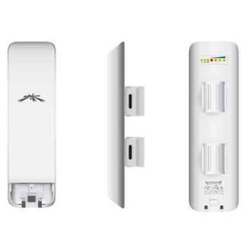 Ubiquiti NanoStation NSM5, 5 GHz, 150 Mbit/s et plus, portée 15 km et plus, 16,1 dBi, kit de montage sur poteau inclus, alimentation par Ethernet passif, airMAX, UE