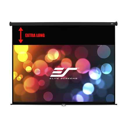 ELITE SCREENS plátno roleta 106" (269,2cm)/ 16:9/ 132,1×234,7cm/ gain 1.1/ case černý/ 24" drop