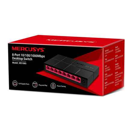 Mercusys 8-Port 10/100/1,000 Mbps Desktop Switch