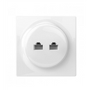 Fibaro Walli N socket-outlet 2 x RJ-45 White-1
