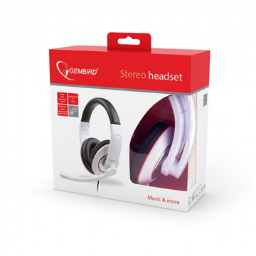 Gembird MHS-001-GW Glossy white - 0