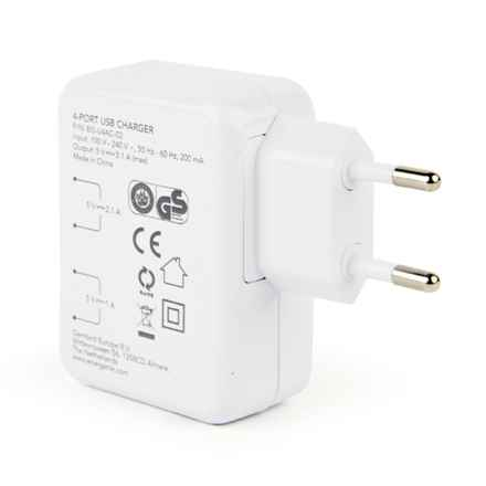 Energenie 4 ports USB 3.1A universel blanc