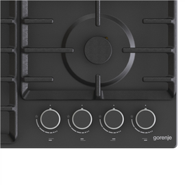 Gorenje | Hob | GW642AB | Gas | Number of burners/cooking zones 4 | Rotary knobs | Black - 0