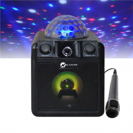 N-gear block disco block 410/ 50w/ bt/ disco led/ 1x mic/ rouge
