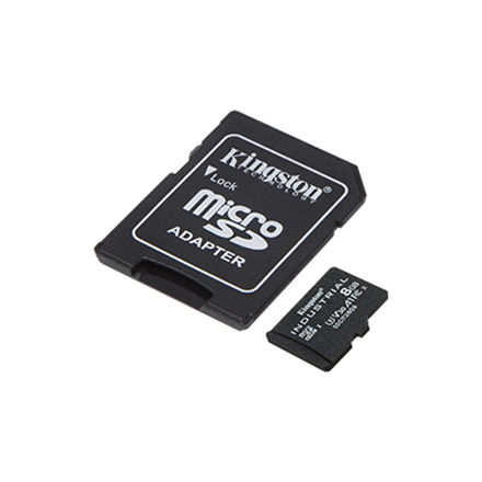 Kingston Technology 8GB microSDHC Industrial C10 A1 pSLC Card + SD Adapter