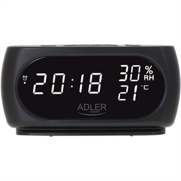 Adler AD 1186 alarm clock Digital alarm clock Black