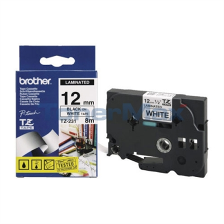 BROTHER TZe-231 12mmx8m black/white