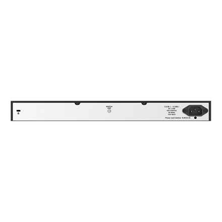 D-Link | Commutateur | DGS-1026MP | Non géré | Montable en rack | Ports Gigabit Ethernet (cuivre) : 24 | Ports SFP : 2 | Ports PoE/PoE+ : 24 | Alimentation : Simple | 24 mois