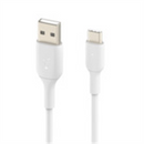 Câble usb-c vers usb-a en pvc 15 cm blanc