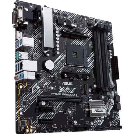 Asus | PRIME B450M-A II | Famille de processeurs AMD | Socket AM4 | DDR4 | Emplacements mémoire : 4 | Nombre de connecteurs SATA : 6 x SATA III | Chipset AMD B | Micro ATX