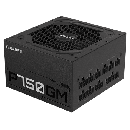 SURSA SURSA GIGABYTE , 750 W, modulara, ATX 12V 2.31, fan 120 mm x 1, 80 Plus Gold, "GP-P750GM" (timbru verde 2 lei)