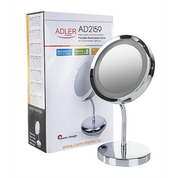 Adler | Mirror | AD 2159 | 15 cm | LED mirror | Chrome - 0