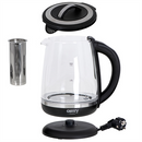 Camry | Kettle | CR 1290 | Standard | 2200 W | 2 L | Plastic/glass | 360° rotational base | Black/Transparent-6