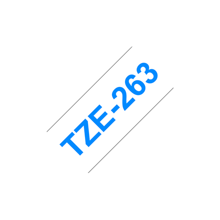 BROTHER P-Touch TZE-263 blue on white 36mm
