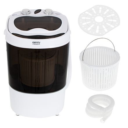 Lave-linge camry premium cr 8054 chargement par le haut 3 kg marron blanc