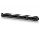 Digitus | Patch Panel | DN-91524U | Black | Category: CAT 5e; Ports: 24 x RJ45; Retention strength: 7.7 kg; Insertion force: 30N max | 48.2 x 4.4 x 10.9 cm