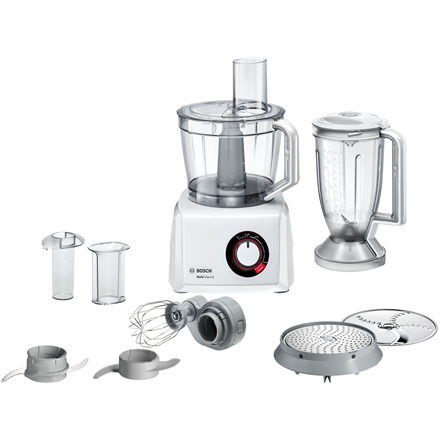 Bosch | Robot culinaire MultiTalent 8 | MC812W501 | 1000 W | Nombre de vitesses : 2 | Capacité du bol : 3,9 L | Mixeur | Blanc
