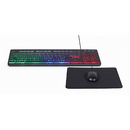 Gembird 3-in-1 Backlight Desktop Set Black