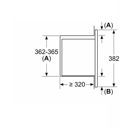 Bosch | Four à micro-ondes | BFL523MB3 | Encastrable | 800 W | Noir