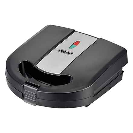 Mesko | Appareil à croque-monsieur 3 en 1 | MS 3045 | 750 W | Nombre de plaques : 3 | Nombre de pâtisseries : 2 | Noir/Argent