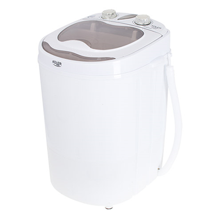 Lave-linge Adler AD 8055 Chargement par le haut 3 kg Crème, Blanc