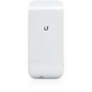 UBIQUITI airMAX NanoStation M2 loco ; bande de fréquence 2,4 GHz ; intégration plug-and-play avec les antennes airMAX ; 150+ Mbps, portée 5+ km, 8,5 dBi.
