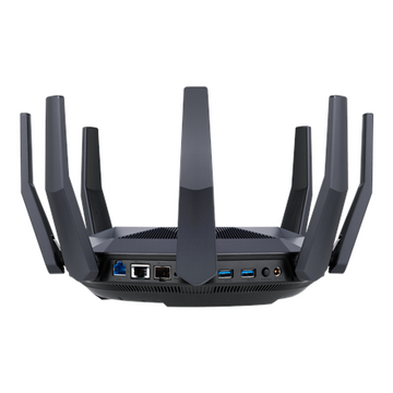 AX6000 Dual Band Router | RT-AX89X | 802.11ax | 4804+1300 Mbit/s | 10/100/1000 Mbit/s | Ethernet LAN (RJ-45) ports 8 | Mesh Support Yes | MU-MiMO Yes | Antenna type 8xExternal | 2xUSB 3.1 Gen 1