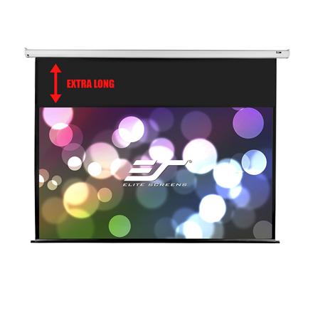 ELITE SCREENS plátno elektrické motorové 100" (254cm)/ 16:9/ 124,5×221,5cm/ gain 1.1/ 24" drop/ case bílý