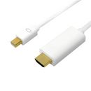 Kabel mini DisplayPort do HDMI,4K, 2m Biały-1