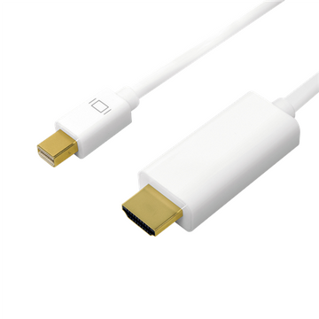 Câble Mini DisplayPort vers HDMI, 4K, 2 m Blanc