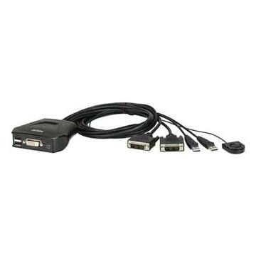 Commutateur KVM Aten 2 ports USB DVI avec sélecteur de port distant | Aten | Sélecteur de port distant | Commutateur KVM 2 ports USB DVI avec sélecteur de port distant