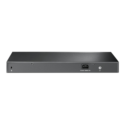 Tp-link  commutateur intelligent gigabit jetstream 28 ports  tl-sg2428p  géré via le web  montable en rack  4 ports sfp  24 ports poe+  alimentation : simple