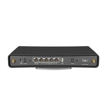 Wireless Router | HAP AC3 | 802.11ac | 300+867 Mbit/s | 10/100/1000 Mbit/s | Ethernet LAN (RJ-45) ports 5 | Mesh Support No | MU-MiMO No | No mobile broadband | Antenna type 2xExternal | 1 × USB-A