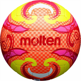 Ballon de beach-volley molten v5b1502-o cuir synthétique taille 5