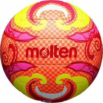 Ballon de beach-volley molten v5b1502-o cuir synthétique taille 5