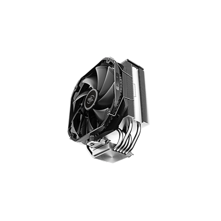 DeepCool AS500, CPU Air Cooler, 1x140mm PWM Fan, Addressable RGB LED, Intel LGA2066/2011-v3/2011/1700/1200/1151/1150/1155, AMD AM5/AM4, 142×98×164 mm(L×W×H) R-AS500-BKNLMN-G