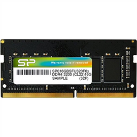 SILICON POWER DDR4 SODIMM RAM memory 3200 MHz CL22 16 GB (SP016GBSFU320X02) Black