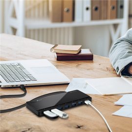 TP-Link UH700 USB 3.2 Gen 1 (3.1 Gen 1) Micro-B 5000 Mbit/s Black