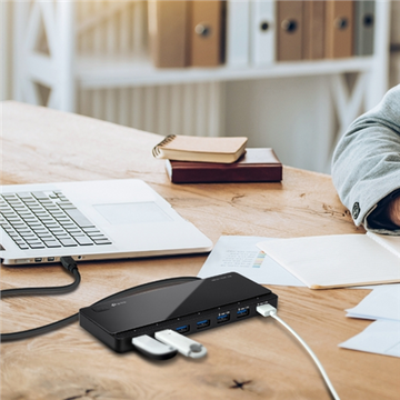 TP-Link UH700 USB 3.2 Gen 1 (3.1 Gen 1) Micro-B 5000 Mbit/s Black