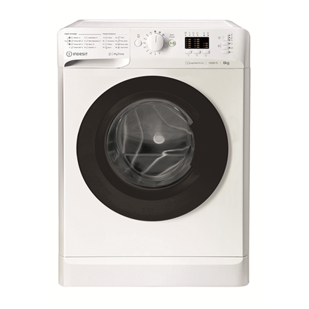 INDESIT | Washing machine | MTWSA 61294 WK EE | Energy efficiency class C | Front loading | Washing capacity 6 kg | 1151 RPM | Depth 42.5 cm | Width 59.5 cm | Display | Big Digit | White