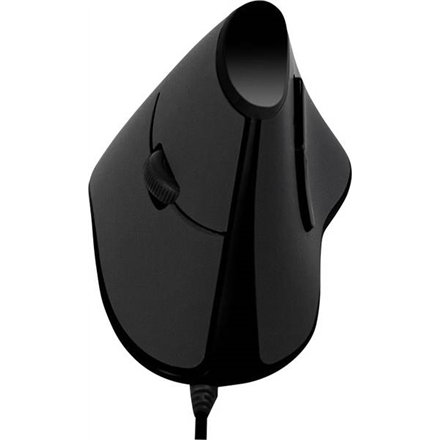 MOUSE Logilink, PC sau NB, cu fir, USB, optic, 1000 dpi, butoane/scroll 5/1, ergonomic, negru, "ID0158" (timbru verde 0.18 lei)