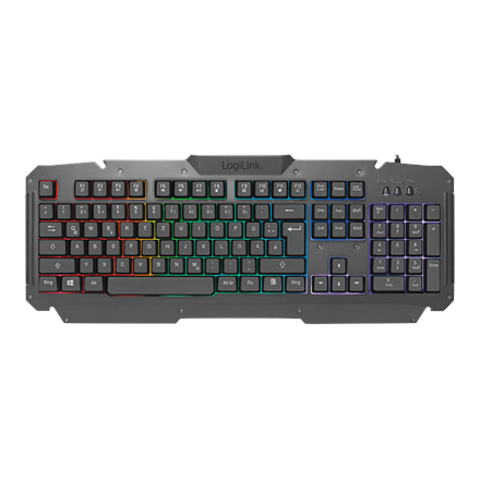 Logilink | Gaming-Set, keyboard, mouse and mouspad | ID0185 | Metal | Keyboard, Mouse and Pad Set | Wired | Mouse included | DE | Numeric keypad