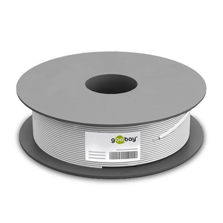 Goobay | CAT 6a network cable, S/FTP (PiMF) | 96094 | Cable type - round cable. AWG 26/7 (stranded). Meter scaling yes. Cable sheath diameter (approx.) 6.3 mm. Inner conductor material CU (copper). Material cable sheath LSZH. Number of shieldings 2 x. T