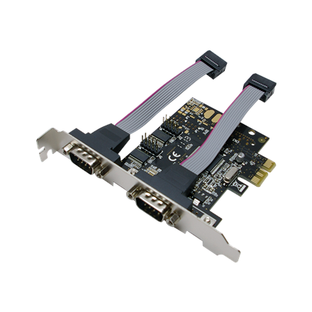 CARD adaptor LOGILINK, PCI-Express la 2 x SERIAL DB9M, "PC0031"